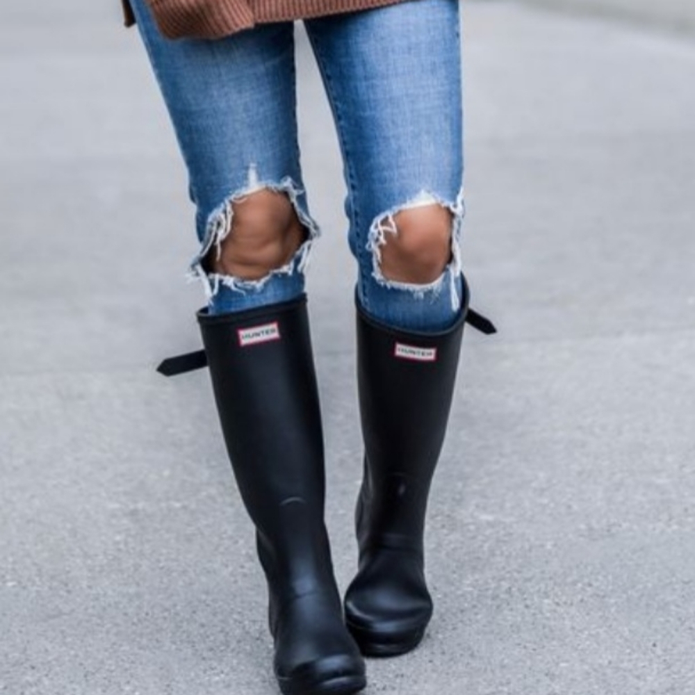 Hunter tall rain boots